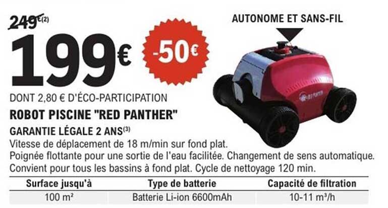 ROBOT PISCINE "RED PANTHER"