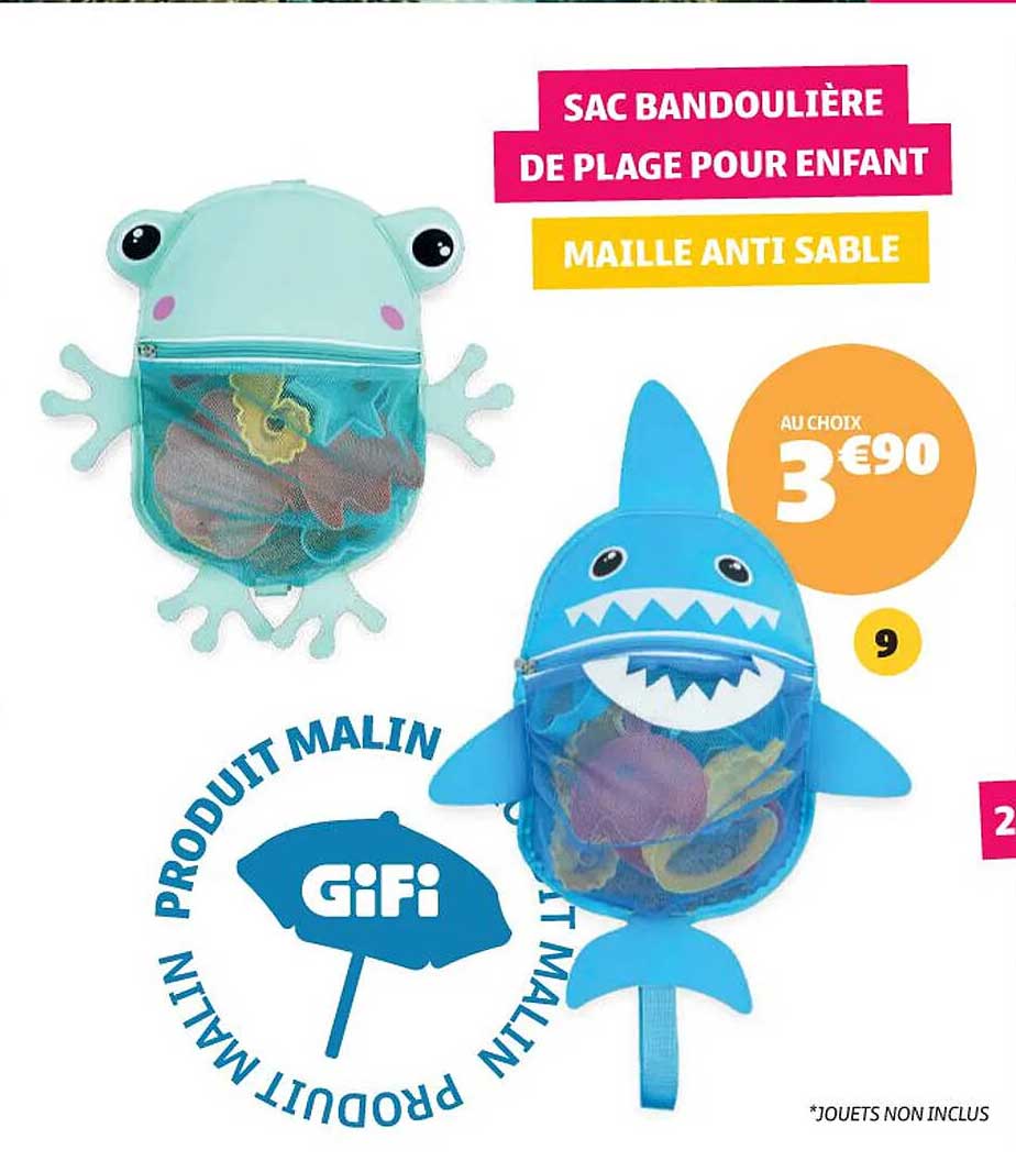 SAC BANDOLIÈRE DE PLAGE POUR ENFANT