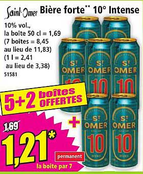 Saint-Omer Bière forte* 10° Intense