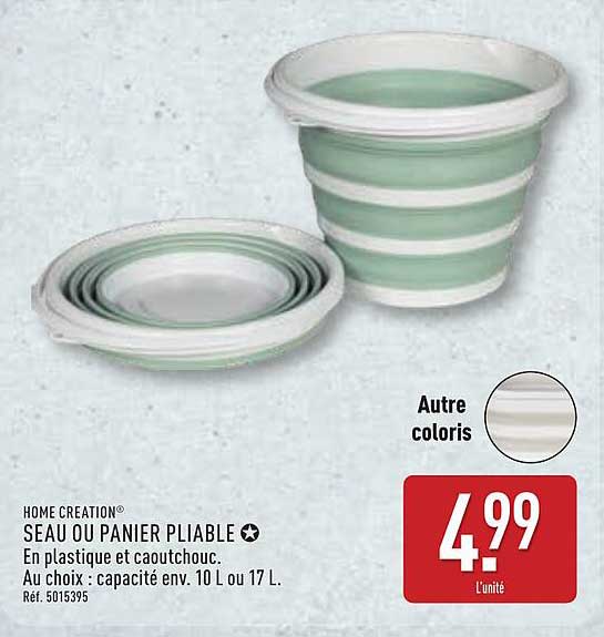 SEAU OU PANIER PLIABLE