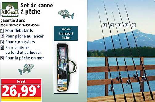 Set de canne à pêche