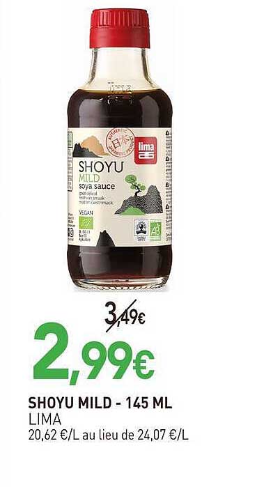 SHOYU MILD - 145 ML LIMA