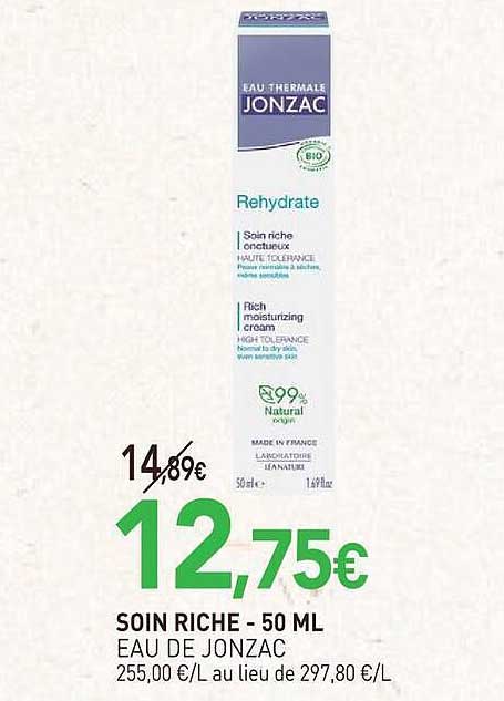 SOIN RICHE - 50 ML EAU DE JONZAC