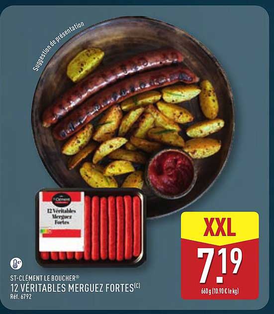 ST-CLÉMENT LE BOUCHER 12 VÉRITABLES MERGUEZ FORTES
