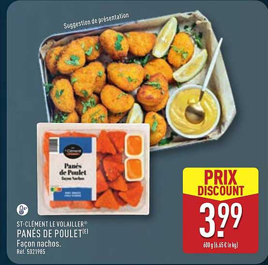 ST-CLÉMENT LE VOLAILLER® PANÉS DE POULET® Façon nachos.