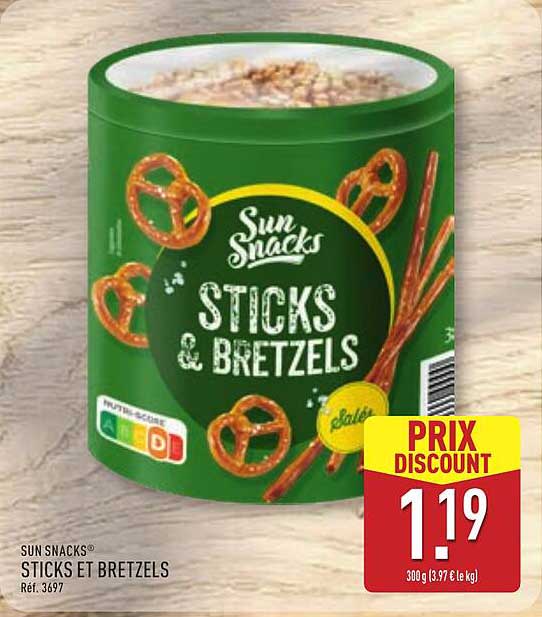 SUN SNACKS® STICKS ET BRETZELS