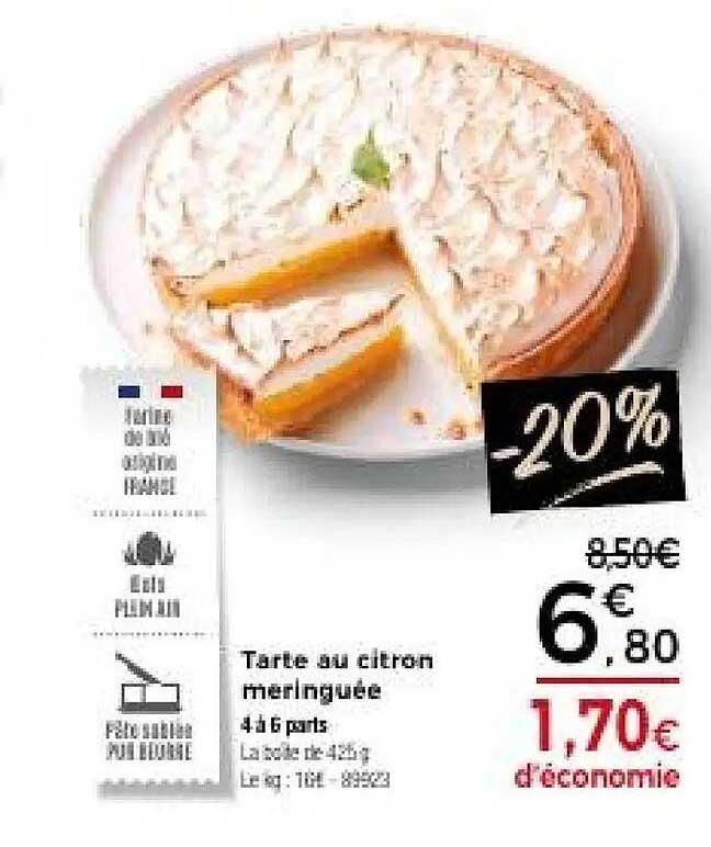 Tarte au citron meringuée