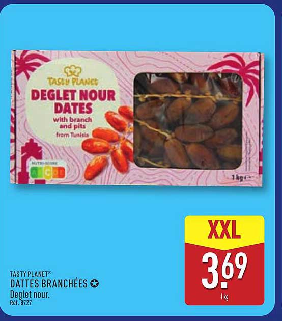 TASTY PLANET® DATTES BRANCHÉES Deglet nour.