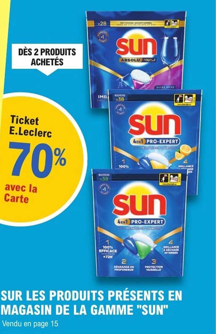 Ticket E.Leclerc 70% avec la Carte