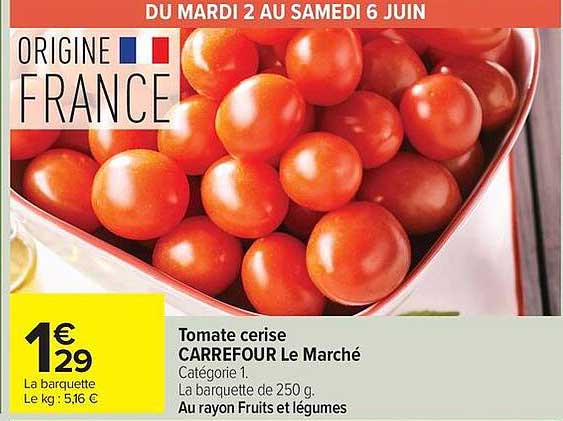 Tomate cerise CARREFOUR Le Marché