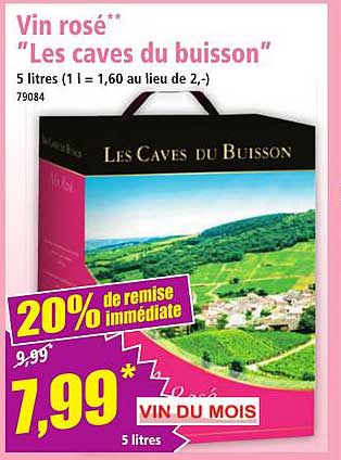 Vin rosé** "Les caves du buisson"
