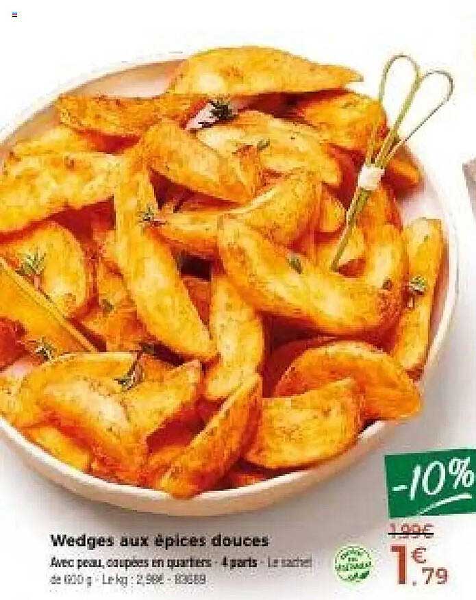 Wedges aux épices douces