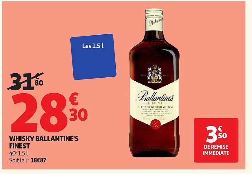 WHISKY BALLANTINE'S FINEST 40° 1.5 l