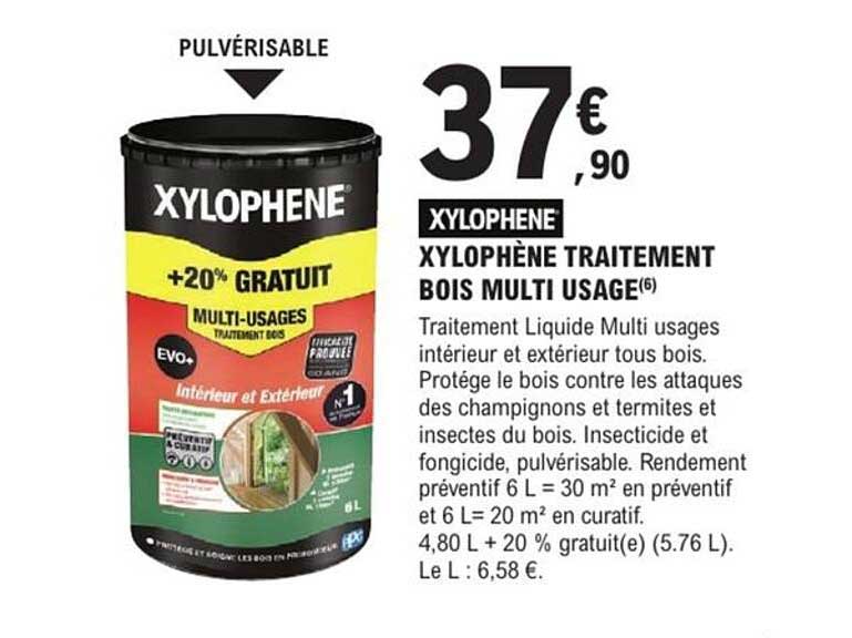 XYLOPHENE TRAITEMENT BOIS MULTI USAGE(6)