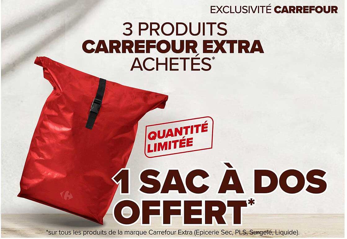 1 SAC À DOS OFFERT*
