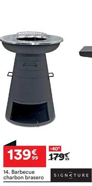 14. Barbecue charbon brasero