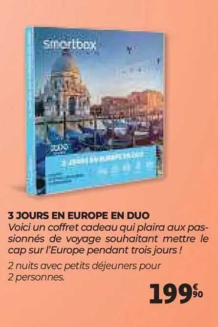 3 JOURS EN EUROPE EN DUO