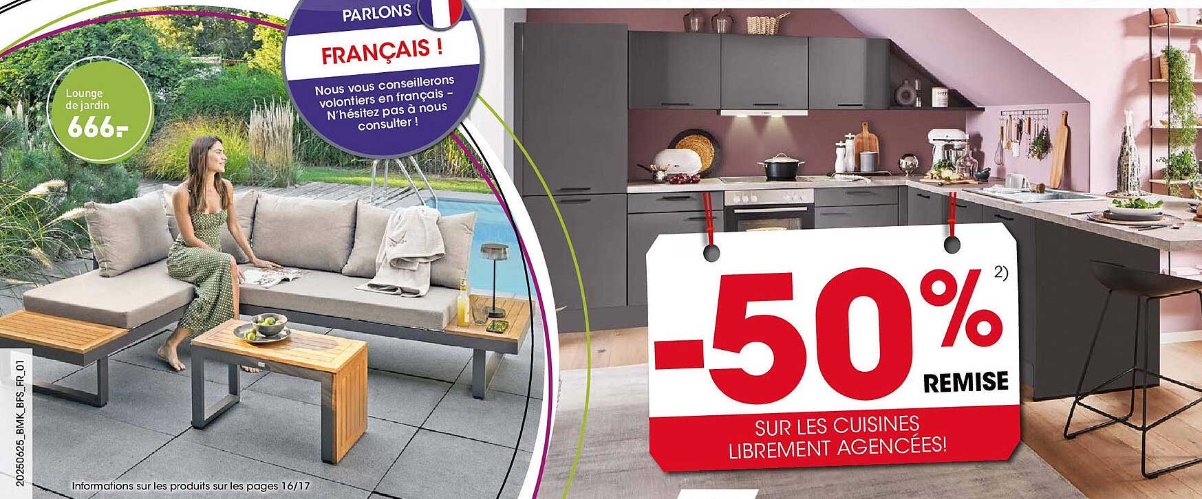 -50% REMISE SUR LES CUISINES LIBREMENT AGENCÉES!
