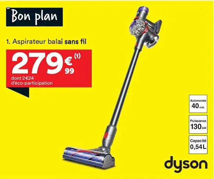 Aspirateur balai sans fil