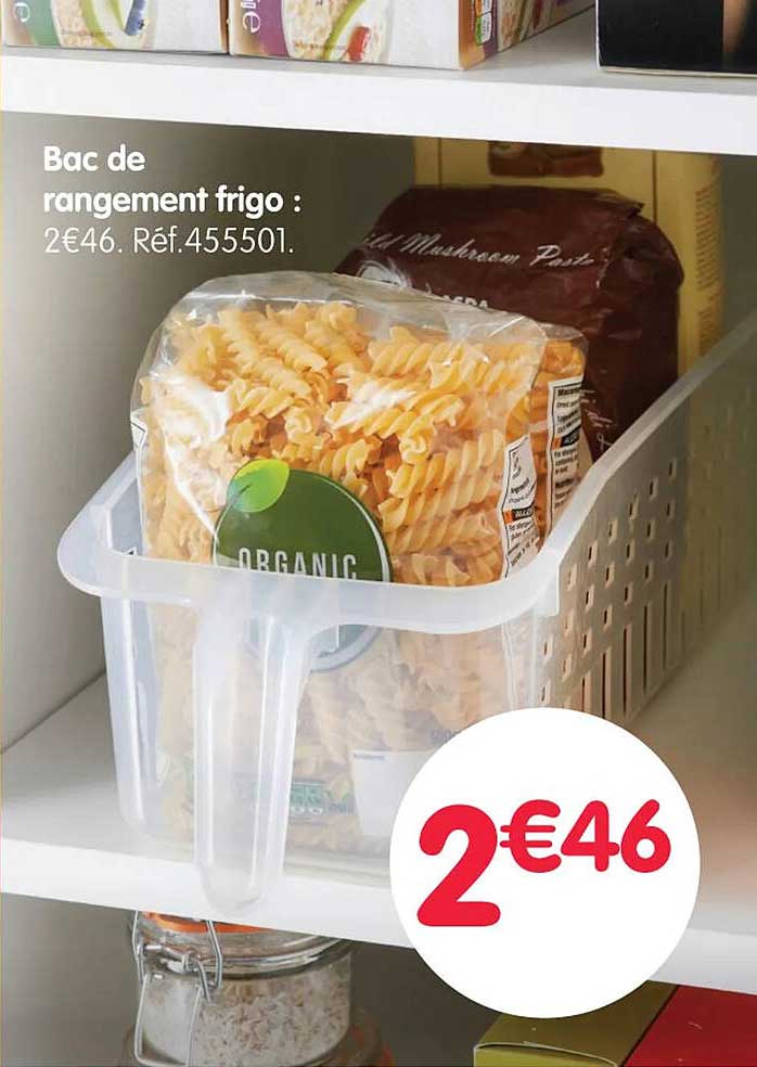 Bac de rangement frigo :