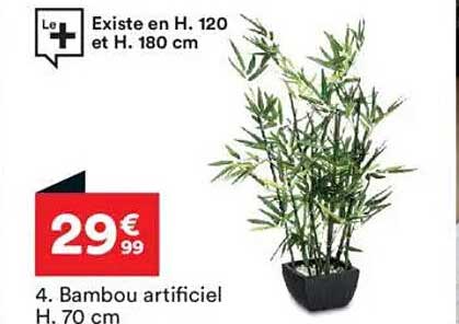 Bambou artificiel H. 70 cm