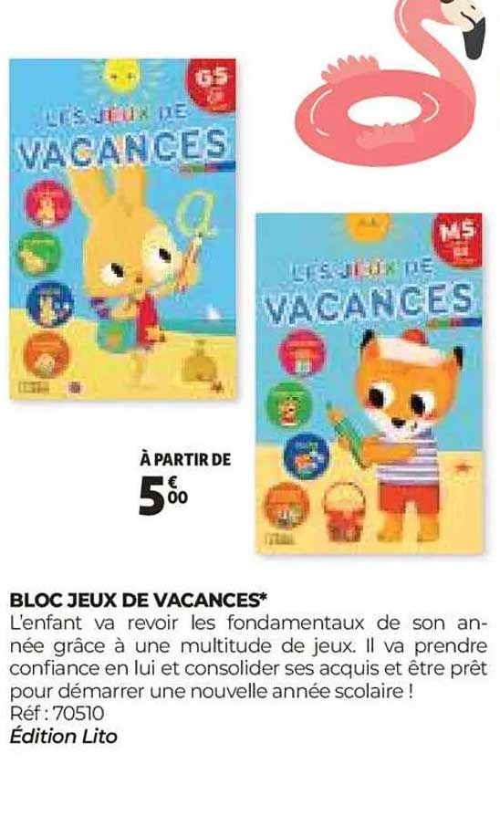 BLOC JEUX DE VACANCES