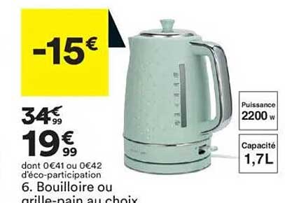Bouilloire ou grille-pain au choix