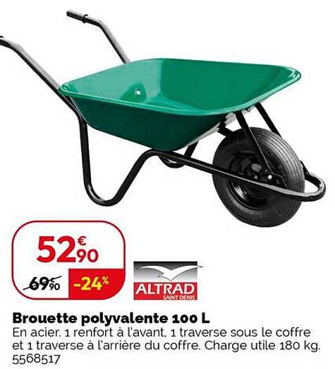Brouette polyvalente 100 L