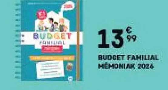 BUDGET FAMILIAL MÉMONIAK 2024