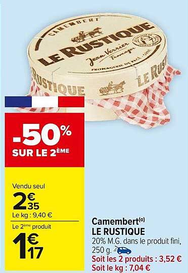 Camembert LE RUSTIQUE