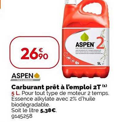 Carburant prêt à l'emploi 2T