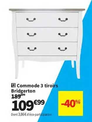 Commode 3 tiroirs Bridgerton