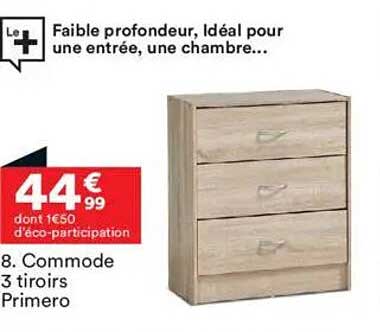 Commode 3 tiroirs Primero