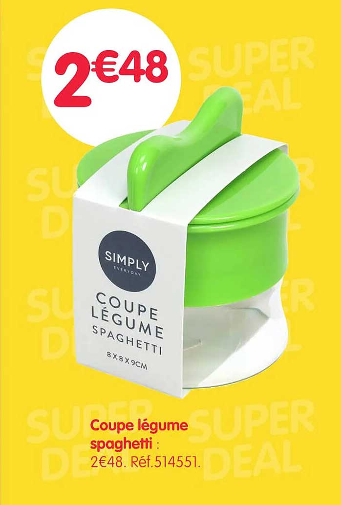 Coupe légume spaghetti