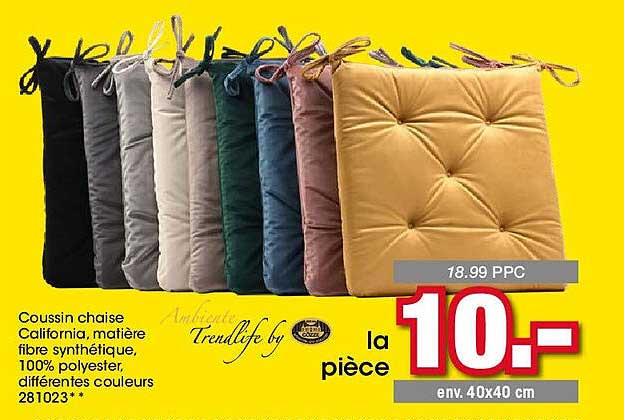 Coussin chaise California