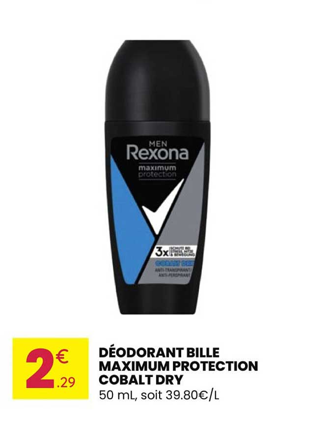 DEODORANT BILLE MAXIMUM PROTECTION COBALT DRY