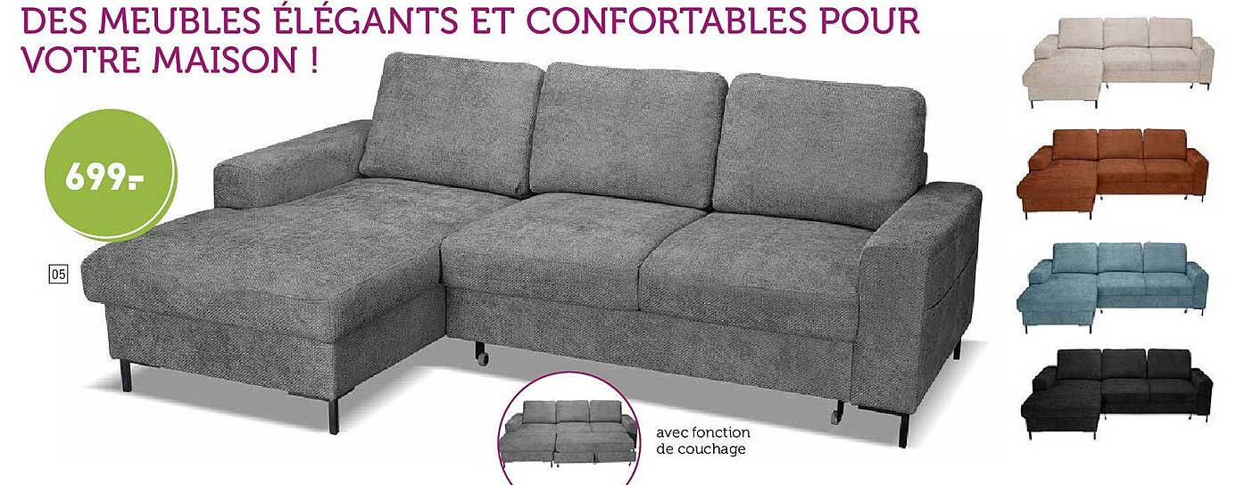 DES MEUBLES ÉLÉGANTS ET CONFORTABLES POUR VOTRE MAISON !