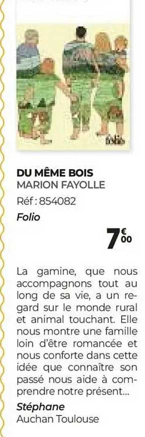DU MÊME BOIS