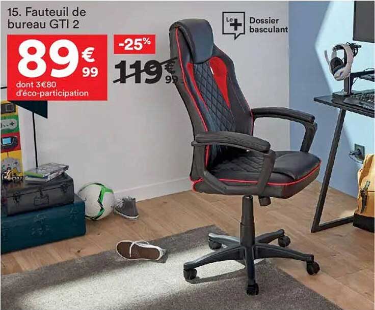 Fauteuil de bureau GTI 2