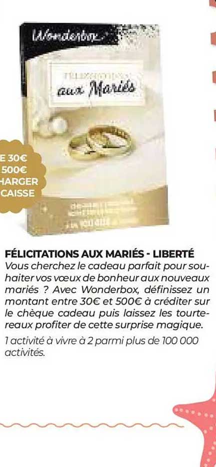 FÉLICITATIONS AUX MARIÉS - LIBERTÉ