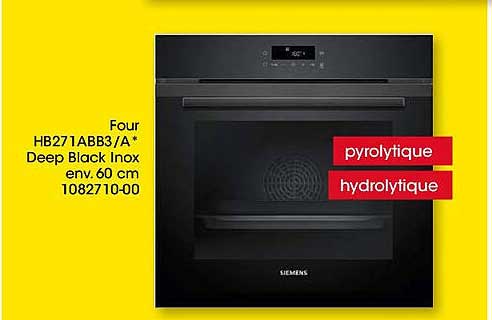 Four HB271ABB3/A* Deep Black Inox env. 60 cm