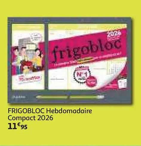 FRIGOBLOC Hebdomadaire Compact 2026
