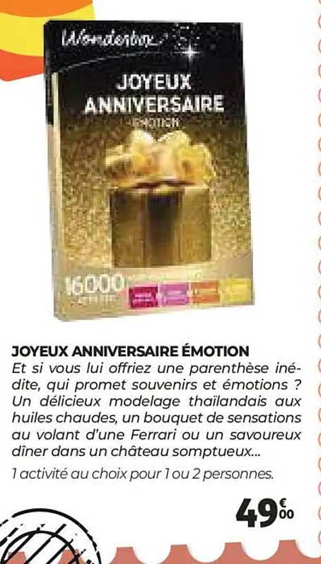 JOYEU$ ANNIVERSAIRE ÉMOTION