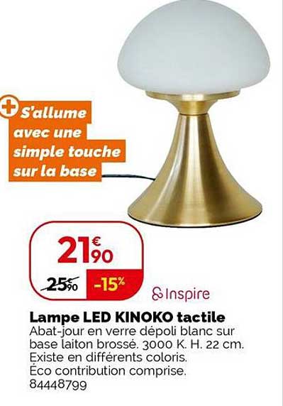Lampe LED KINOKO tactile