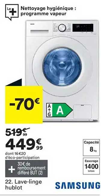 Lave-linge hublot SAMSUNG