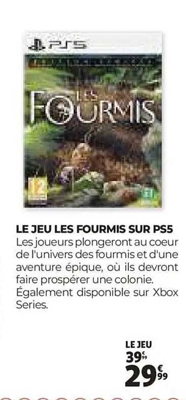 LE JEU LES FOURMIS SUR PS5