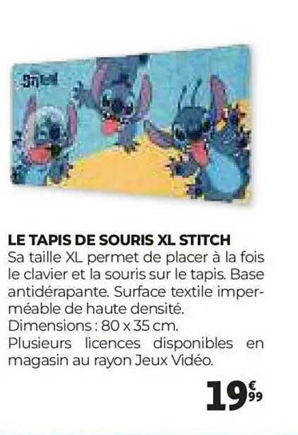 LE TAPIS DE SOURIS XL STITCH