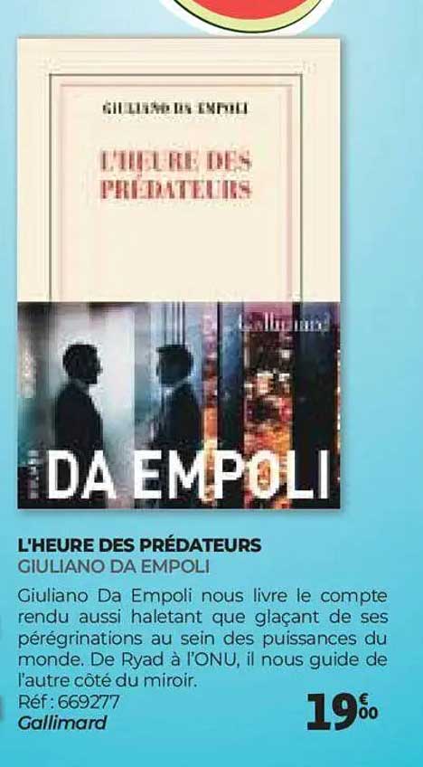 L'HEURE DES PRÉDATEURS