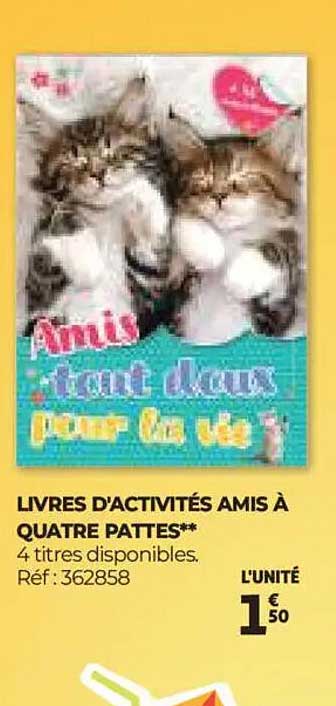 LIVRES D'ACTIVITÉS AMIS À QUATRE PATTES