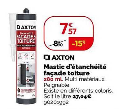 Mastic d’étanchéité façade toiture